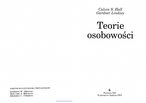 Teorie osobowości