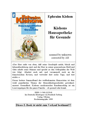 Ephraim Kishons Hausapotheke für Gesunde
