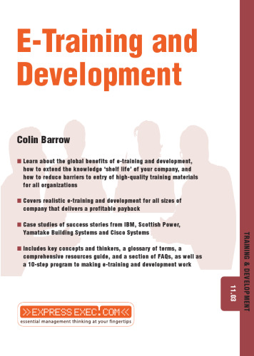 E-Training and Development  