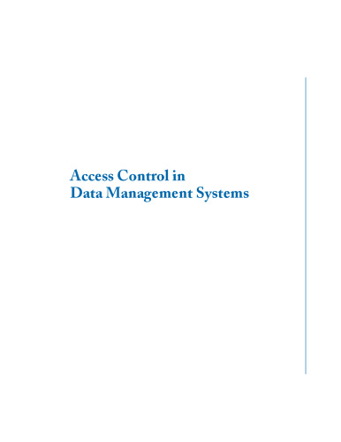 Access Control in Data Management Systems