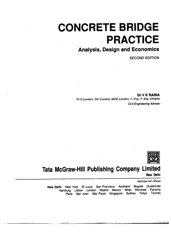 Concrete Bridge Practice: Analysis, Design and Enonomics