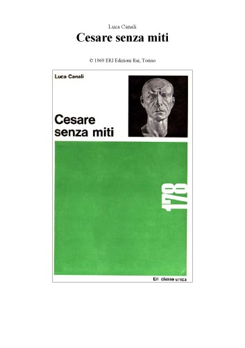 Cesare senza miti