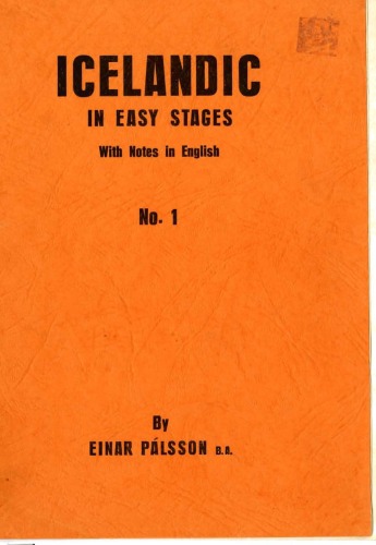 Icelandic in Easy Stages: Bk. 1