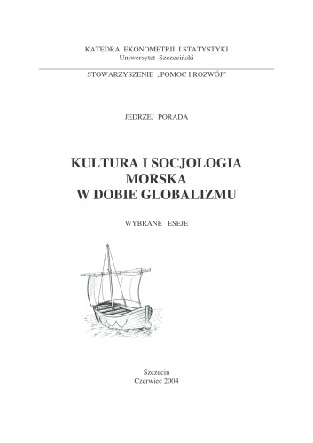 Kultura i socjologia morska w dobie globalizmu: wybrane eseje