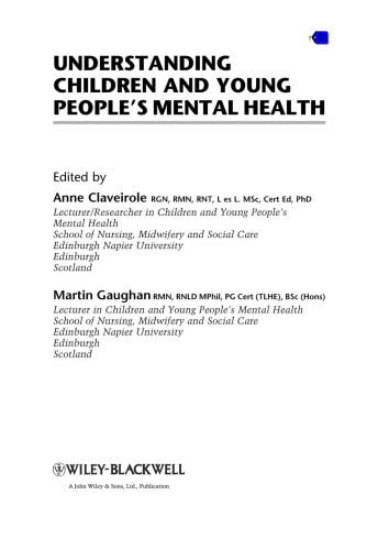 Understanding Children and Young People's Mental Health