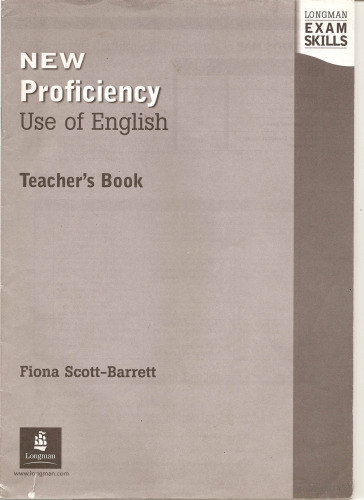 New Proficiency Use of English Teacher's (Longman Exam Skills)
