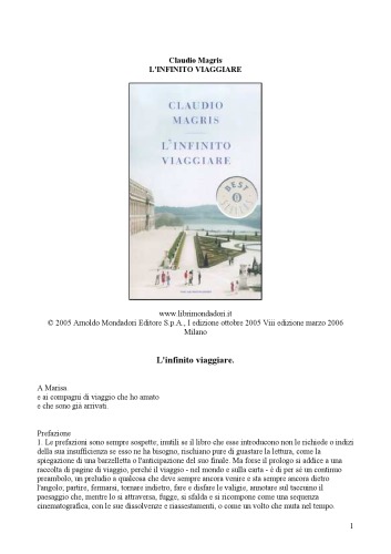 L' infinito viaggiare