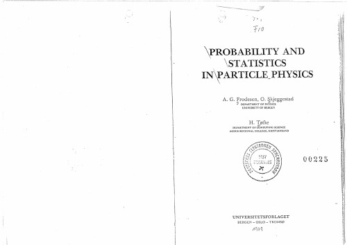 Probability and Statistics in Particle Physics