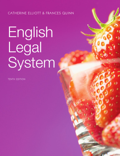 English Legal System, 10th Edition