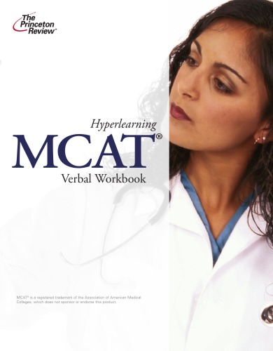 Hyperlearning MCAT Verbal Workbook 2011 Edition