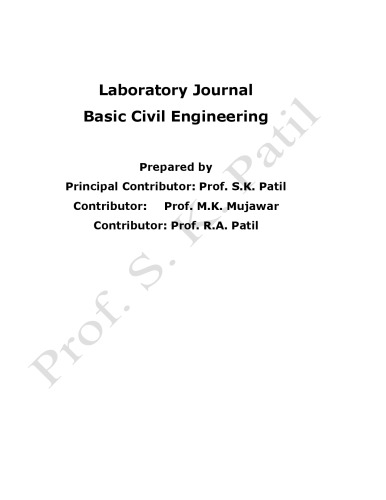 Basic civil Engineering Lab Manual  