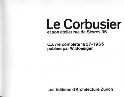 Oeuvre complète, Vol. 7: 1957-1965