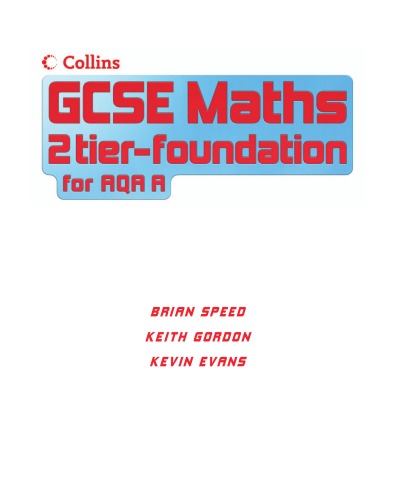 GCSE Maths for AQA Linear (A) - Foundation Student Book