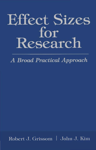 Effect Sizes for Research: A Broad Practical Approach  