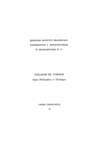Opera Theologica Vol. 06