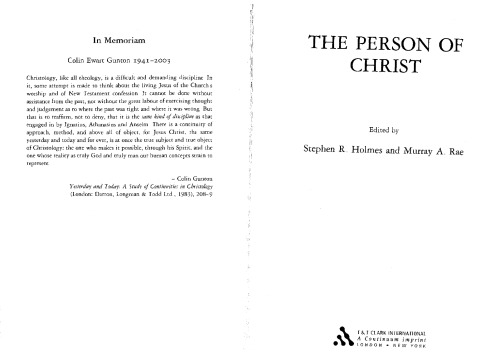 The person of Christ  