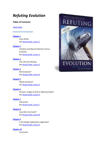 Refuting Evolution: A Handbook for Students, Parents, and Teachers Countering the Latest Arguments for Evolution