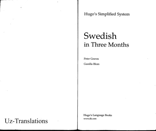Hugo Language Course: Swedish In Three Months (with Audio)