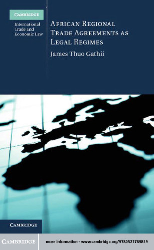 African Regional Trade Agreements as Legal Regimes  