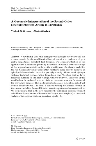 Mathematical Physics, Analysis and Geometry - Volume 12