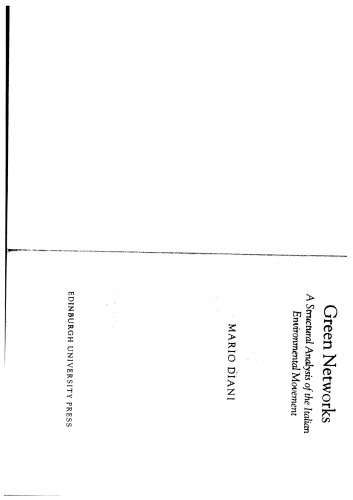 Green Networks. A Structural Analysis of the Italian Environmental Movement  