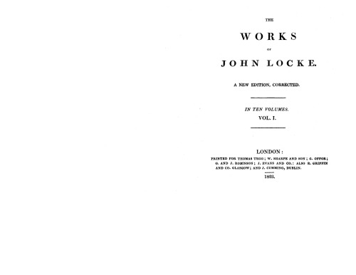 The works of John Locke 1  