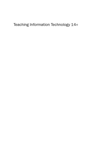 Teaching Information Technology 14+ (Teaching 14+)