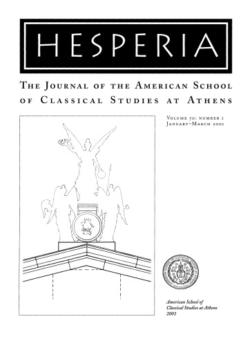 Hesperia 70, 2001