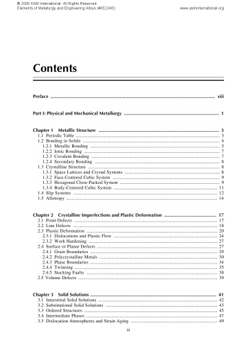 Elements of Metallurgy and Engineering Alloys