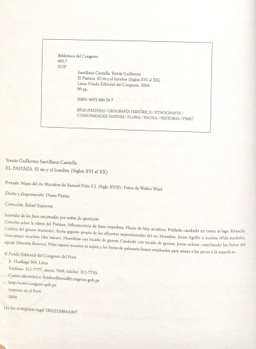 El Pastaza: el río y el hombre (siglos XVI al XX)