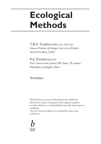 Ecological Methods  