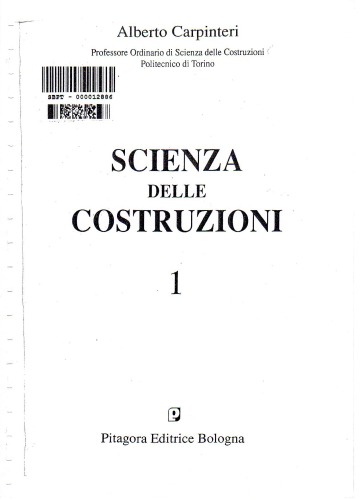 Scienza delle costruzioni 1  