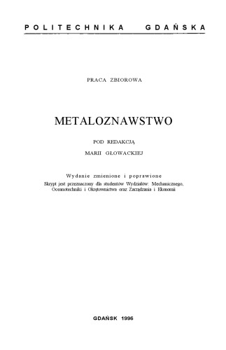 METALOZNAWSTWO