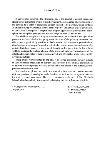 The Middle atmosphere