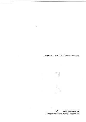 The art of computer programming I