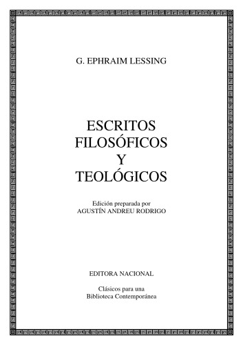 Escritos Filosóficos y Teológicos