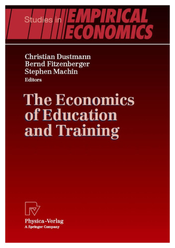 The economics of education and training