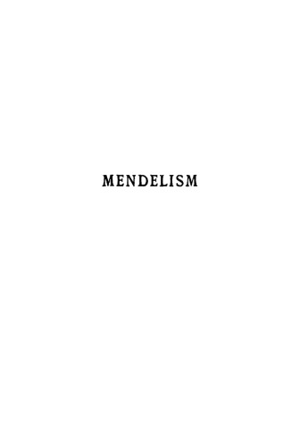 Mendelism, Second Edition
