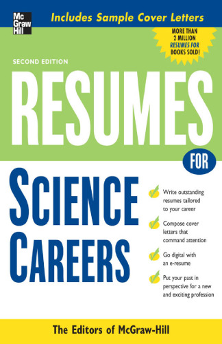 Resumes for Science Careers (Professional Resumes Series)