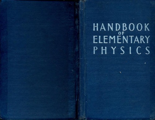 Handbook of Elementary Physics  