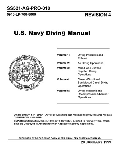 US Navy Diving Manual: Revision 4