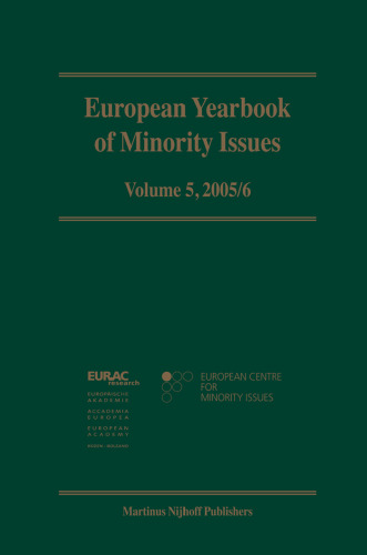 European Yearbook of Minority Issues: 2005-2006, Volume 5; Volumes 2005-2006