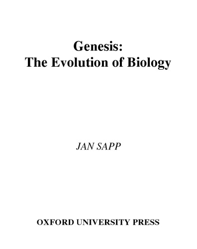 Genesis. The Evolution of Biology