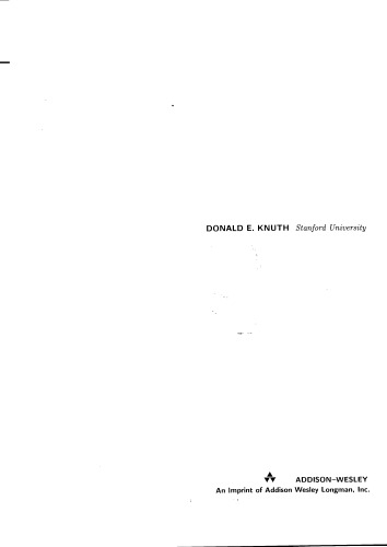 The art of computer programming III