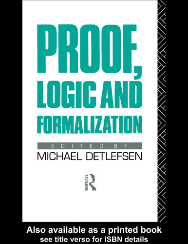 Proof, Logic, and Formalization  