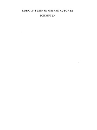 Die Schwelle der geistigen Welt: Aphoristische Ausführungen