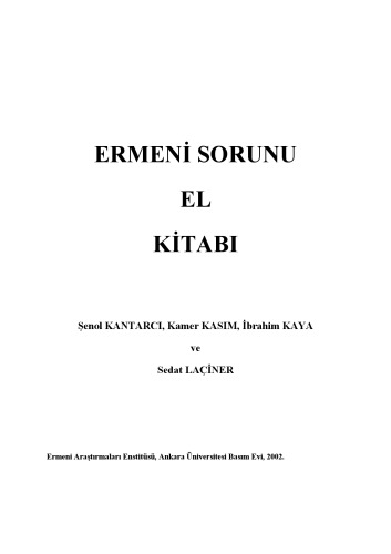 Ermeni Sorunu El Kitabı  