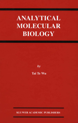 Analytical Molecular Biology