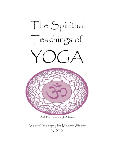 Spiritual Teachings of Yoga  