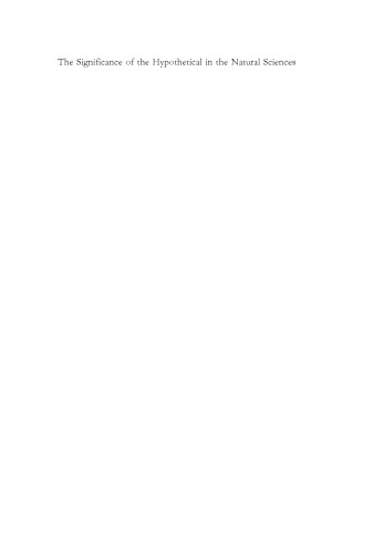 The Significance of the Hypothetical in the Natural Sciences  